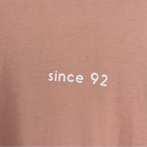 Dutch Bros Pastel Pink Turtleneck Coffee Shirt - Picture 5 of 6